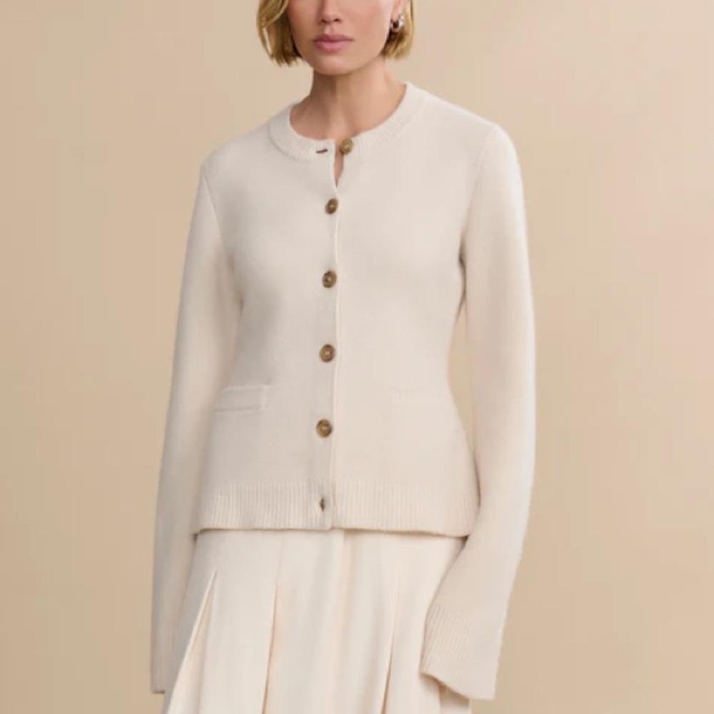 Jenni Kayne Cooper Cardigan Ivory